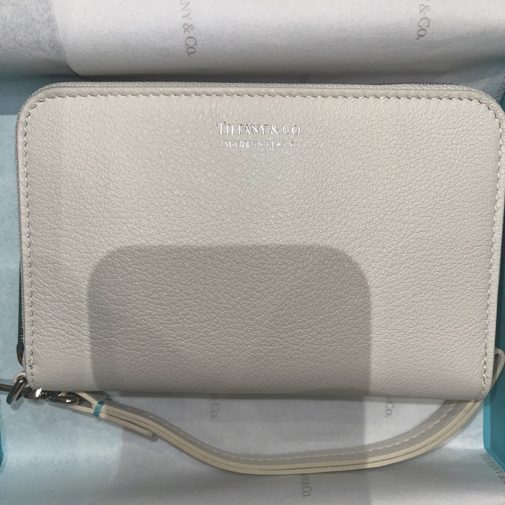 Tiffany & Co. White Leather Wallet